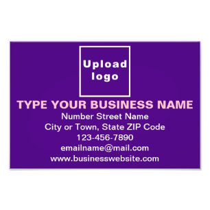 Zakelijk merk op Paarse rechthoek fotoprint Foto Afdruk