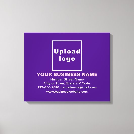 Zakelijk merk op Paarse revisie canvas afdrukken (Voorkant)