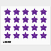 Zakelijk merk op Paarse Star-Sticker Ster Sticker (Vel)