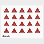 Zakelijk merk op Red Triangle-Sticker Sticker (Vel)