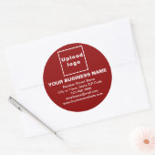 Zakelijk merk op rode Sticker (Envelop)
