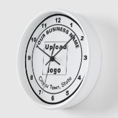 Zakelijk merk op Ronde Wooden Lijst Klok (Hoek)