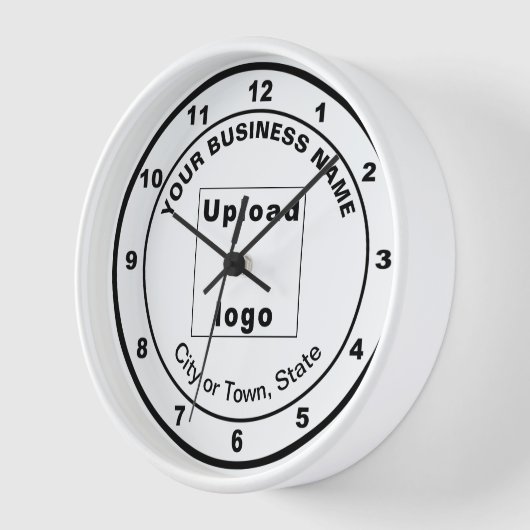 Zakelijk merk op Ronde Wooden Lijst Klok (Hoek)