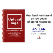 Zakelijk merk op rood Notitieboek