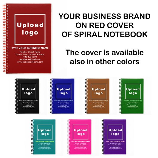 Zakelijk merk op rood Notitieboek