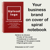 Zakelijk merk op rood Notitieboek