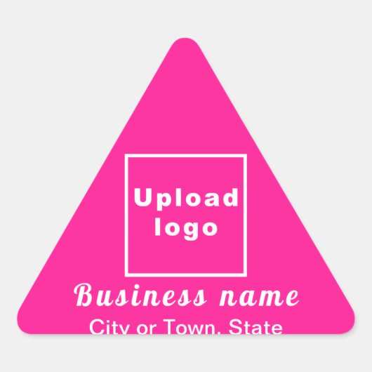 Zakelijk merk op roze driehoek Sticker (Voorkant)