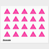 Zakelijk merk op roze driehoek Sticker (Vel)