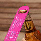 Zakelijk merk op Roze Flesopener Speed Flessenopener