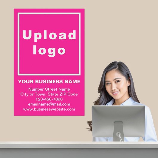 Zakelijk merk op roze Poster