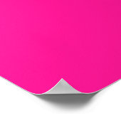 Zakelijk merk op roze rechthoekig Poster (Hoek)