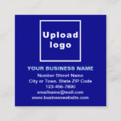 Zakelijk merk op Small Blue Square Kaart Vierkante Visitekaartje (Voorkant)