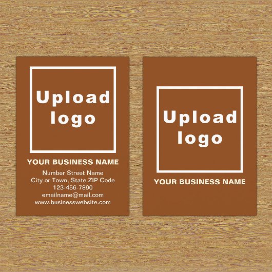 Zakelijk merk op Small Brown Portrait Kaart Visitekaartje