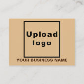 Zakelijk merk op Small Brown Rectangle Kaart Visitekaartje (Achterkant)