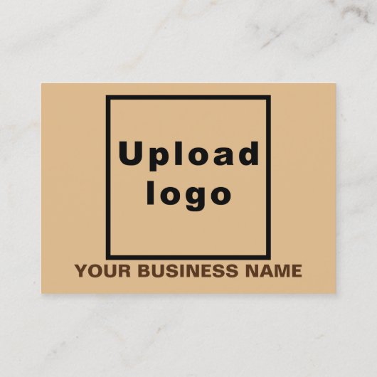 Zakelijk merk op Small Brown Rectangle Kaart Visitekaartje (Achterkant)