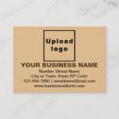 Zakelijk merk op Small Brown Rectangle Kaart Visitekaartje (Voorkant)