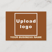 Zakelijk merk op Small Brown Rectangle Kaart Visitekaartje (Achterkant)