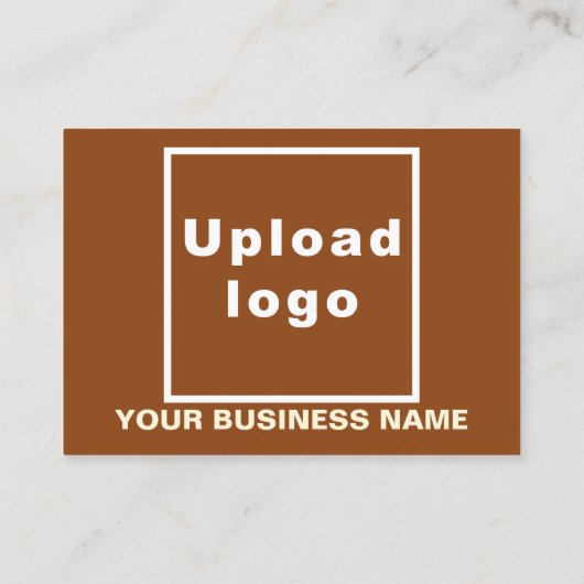 Zakelijk merk op Small Brown Rectangle Kaart Visitekaartje (Achterkant)