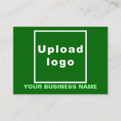 Zakelijk merk op Small Green Rectangle Kaart Visitekaartje (Achterkant)
