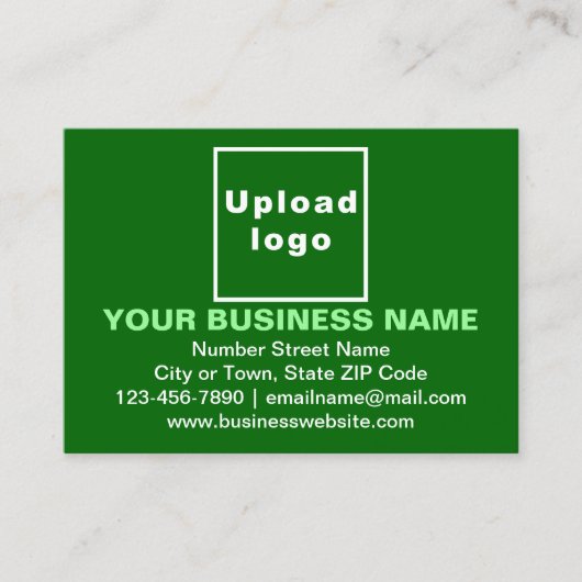 Zakelijk merk op Small Green Rectangle Kaart Visitekaartje (Voorkant)