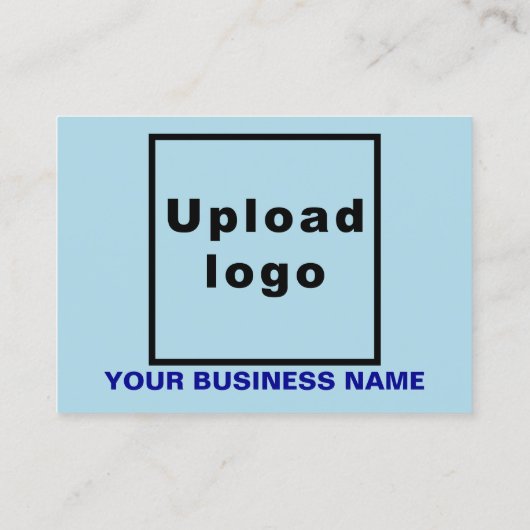 Zakelijk merk op Small Light Blue Rectangle Kaart Visitekaartje (Achterkant)