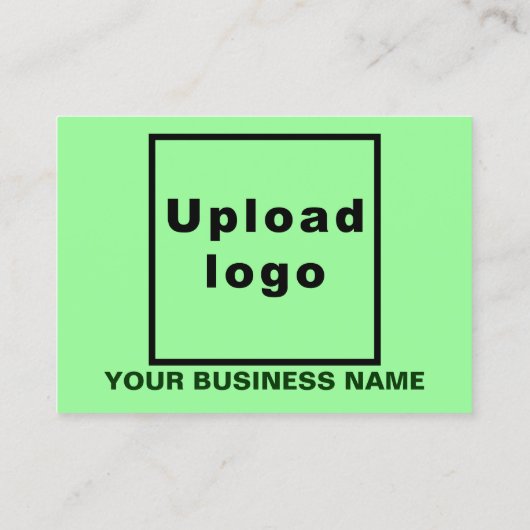 Zakelijk merk op Small Light Green Rectangle Kaart Visitekaartje (Achterkant)