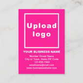 Zakelijk merk op Small Pink Portret Kaart Visitekaartje (Voorkant)