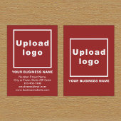 Zakelijk merk op Small Red Portrait Kaart Visitekaartje