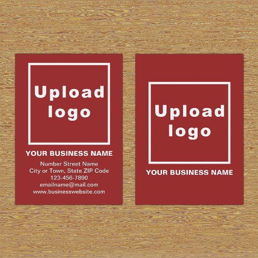 Zakelijk merk op Small Red Portrait Kaart Visitekaartje