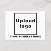 Zakelijk merk op Small White Rectangle Kaart Visitekaartje (Achterkant)