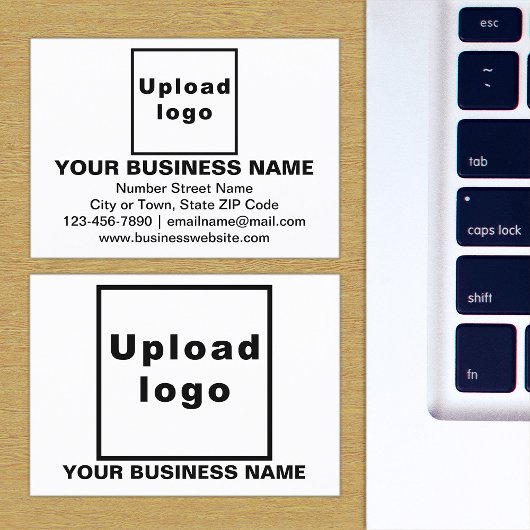 Zakelijk merk op Small White Rectangle Kaart Visitekaartje