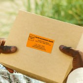 Zakelijk merk op verzendlabel van Orange