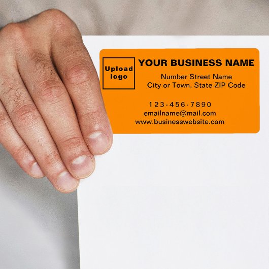 Zakelijk merk op verzendlabel van Orange
