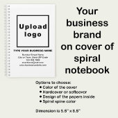 Zakelijk merk op White Spiral Notitieboek