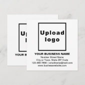 Zakelijk merk op White Square Flat Note-Kaart Notitiekaartje (Voorkant / Achterkant)