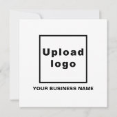 Zakelijk merk op White Square Flat Note-Kaart Notitiekaartje (Achterkant)