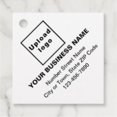 Zakelijk merk op White Square Shape Label (Voorkant)