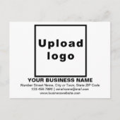 Zakelijk merk op wit Briefkaart (Voorkant)