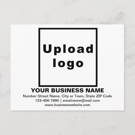 Zakelijk merk op wit Briefkaart (Voorkant)