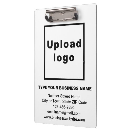 Zakelijk merk op wit klembord (Links)