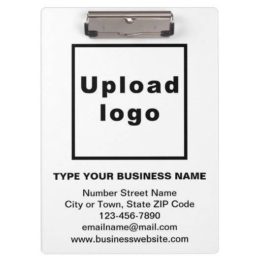 Zakelijk merk op wit klembord (Voorkant)