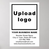 Zakelijk merk op wit Poster (Voorkant)