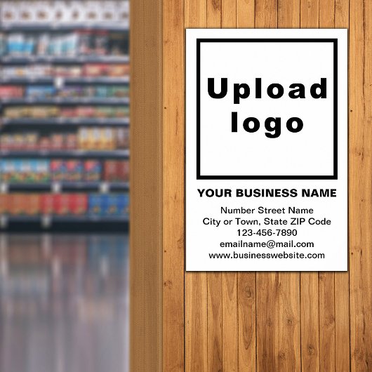 Zakelijk merk op wit Poster