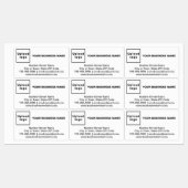 Zakelijk merk op Wit rectangle-etiket met kleefmid Labels (Vel)