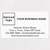 Zakelijk merk op Wit rectangle-etiket met kleefmid Labels (Design 1)