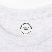 Zakelijk merk op wit rond kledinglabel labels (Aangebracht)