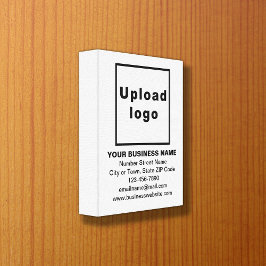 Zakelijk merk op witcanvas afdrukken