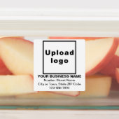 Zakelijk merk op witplein-kleefetiketten labels (Aangebracht)