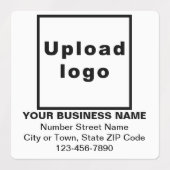 Zakelijk merk op witplein-kleefetiketten labels (Design 1)