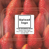 Zakelijk merk op witplein-kleefetiketten labels